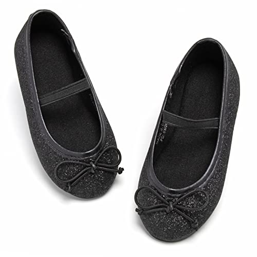Image of GINFIVE Toddler Girls Dress Shoes Little Girls Mary Janes Ballerina Flats Shoes Toddler