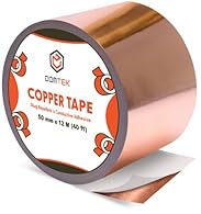 Premium Quality: Do not worry about plant carrying the slugs because this copper foil tape is ideal for that. The low-resistance copper repair tape is weather-proof and prevent them crawling keeping your Plants Safe and Green forever. Efficient EMI/R...