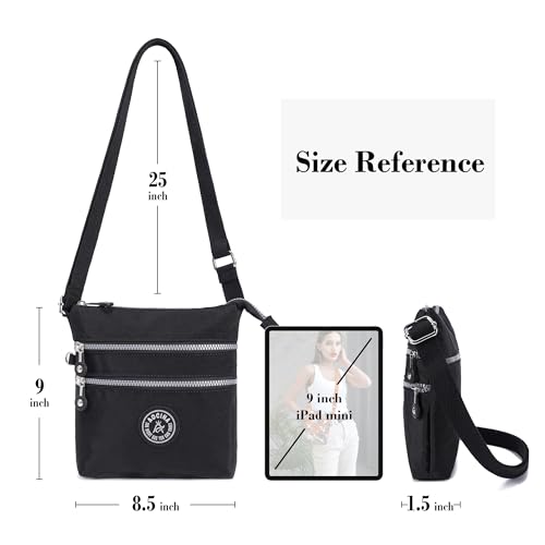 AOCINA Crossbody Purses for Women Lightweight Small Travel Bag Shoulder Purses and Handbags with Multi Zipper Pockets4