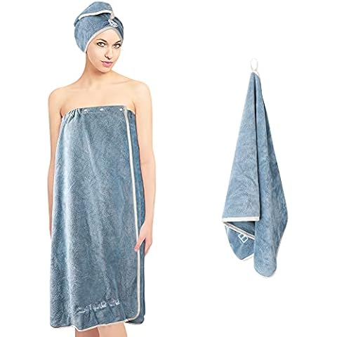 Toalla Sauna para Mujer, Upkey Toalla Baño Grande Toalla elástica Jumbo Ajustable para Mujer Cover