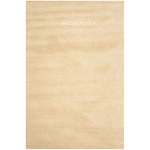Image of Classical Look Plain Handmade Carpet with Super Soft & Pure Woolen Carpet for Your BEDROOMS & Living Room with 1 INCH Pile Height 8 X 12 FEET (240x360 CM)