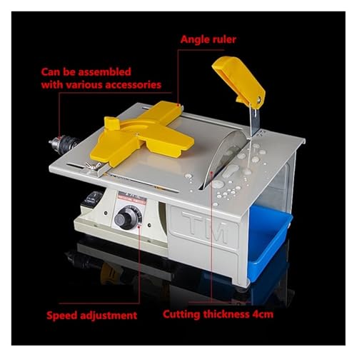Machine de lapidaire mini polisseuse de pierre et jade avec scie de table multifonction - 5