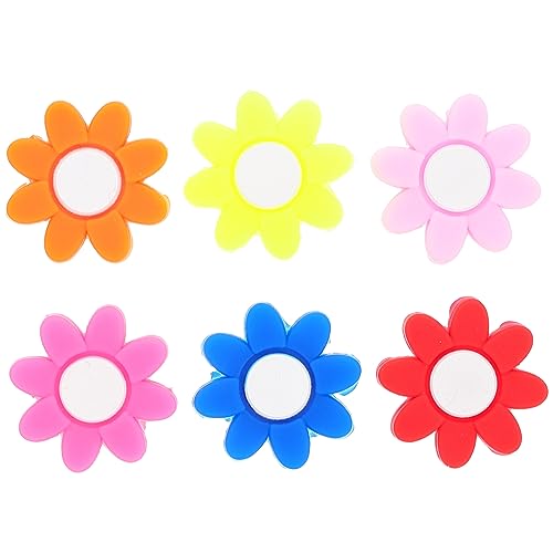 BIUDECO 6Pcs Flower Shaped Tennis Dampener Racket Dampener for Shock Absorption Decorative Tennis Accessories for Comfort Vibration Reduction Tennis Play