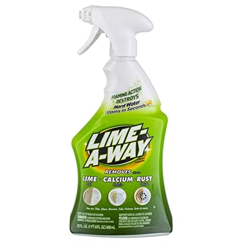 Lime-A-Way Bathroom Cleaner, Removes Lime Calcium Rust 22 oz (Pack of 18)18 Cover