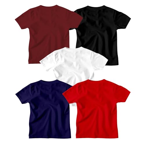 Image of Be Awara Pack of 5 Boys Printed Kids T-Shirt Combo