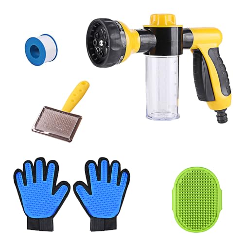 Pup Jet Dog Wash 8 In 1 Car Wash Sprayer One-Touch Sprayer For Watering Plants Hose Soap Sprayer Attachment For All Kinds Of Pet Showers Car Wash Watering Lawns And Plants Pup Jet Dog Wash 8 In 1 Car Wash Sprayer One-Touch Sprayer For Watering Plants Hose Soap Sprayer Attachment For All Kinds Of Pet Showers Car Wash Watering Lawns And Plants