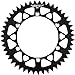 Fly Racing Rear Sprocket Compatible for Kawasaki KX500 1983-2004 - Black / 47T