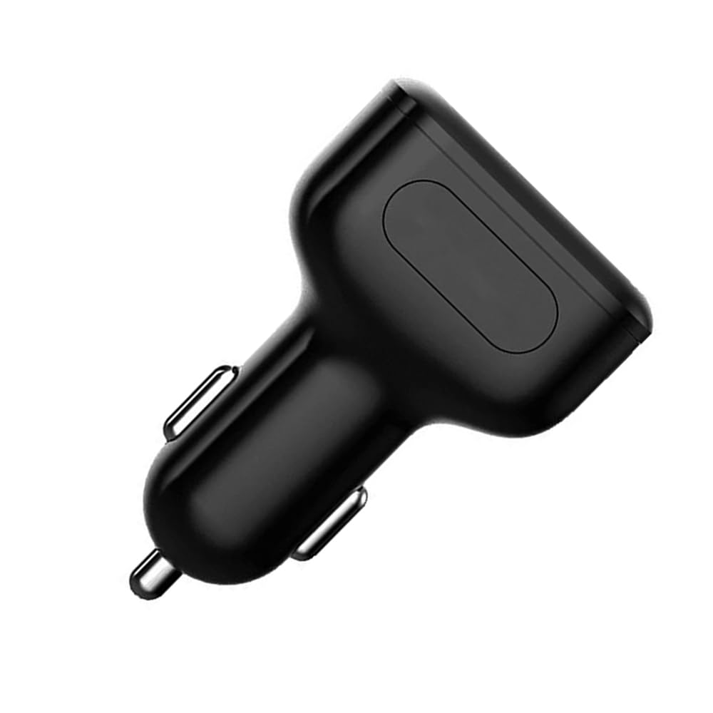 Baceyong 1 x Localizador GPS portátil en tiempo real para vehículos, cargador de coche con doble salida USB con localización GPS, dispositivo de rastreo GPS 2G