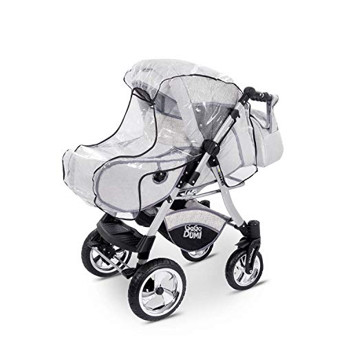 Saferide Buggie Urbano Vintage | 3-in-1-System | Kinderwagen, Kombikinderwagen, Babyschale, Autositz System | Zwei-Wege-Griff | Travel System | Moderner, Leichter Trolley mit Allem Zubehör Inklusive
