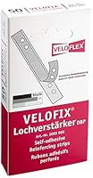 VELOFLEX 2003000 - Lochverstärker VELOFIX (DBP) 105 x 15mm, selbstklebend, glasklar, 50er Packung