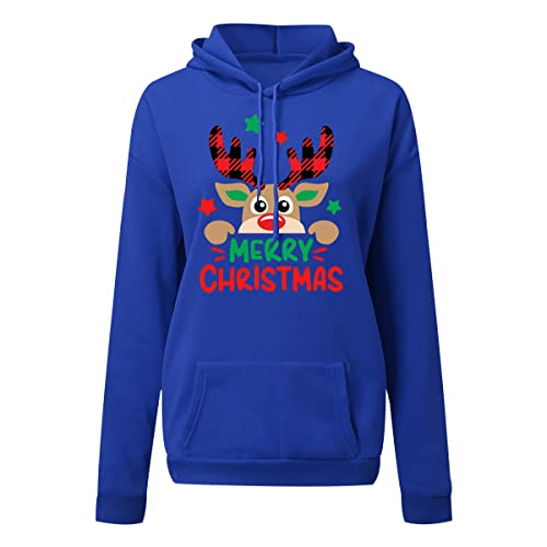Blusa Mujer Navidad Sudadera Mujer Navidad Blusa Fea Jersey Manga Larga Mujer Cuello Redondo Jersey...