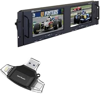 BoxWave Smart Gadget Compatible with Cooltouch RX-702A - AllReader SD Card Reader, microSD Card Reader SD Compact USB - Jet Black