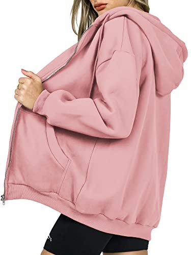 Image of PRETTYGARDEN Women's Fall Zip Up Hoodies Sweatshirts