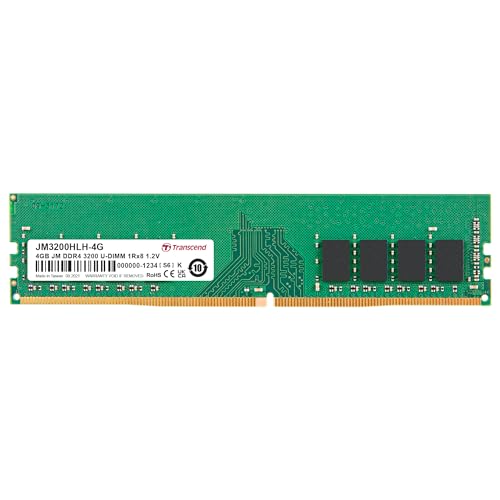 Transcend 4GB DDR4 3200 MHz Desktop Memory, up to 25.6GB/s. - 288 pin, 1.2V, 1Rx8, CL22 DIMM Type - Unbuffered Long-DIMM Memory - JM3200HLH-4G (B09DWZQLYY) Amazon Price History, Amazon Price Tracker