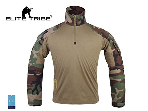Emerson Airsoft Military bdu Tactical Suit Combat Gen3 Uniform Shirt Pants, Woodland, S - Image 4