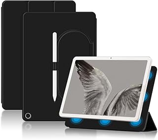 Lemxiee Magnetic PU Leather Cover for Google Pixel Tablet Case,Magnetic Stand Cover with Automatic Wake/Sleep,Magnetic Smart Case for Google Pixel Tablet -Black