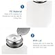 ULTECHNOVO 2Pcs 200ml Druckflaschenspender, Drücken Alkoholspender Leer Abschließbare Nagellackentferner Pumpe Push Schuhputzmaschine Drucktyp Flüssigkeitspumpenspender (Aluminiumkern)