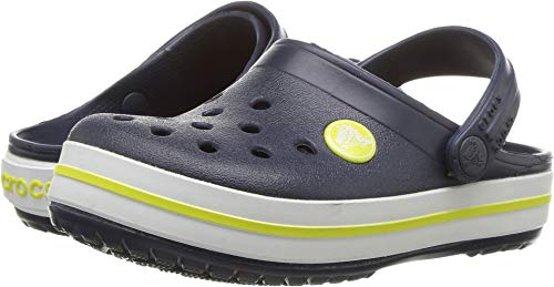Image of Crocs Kids' Crocband Clog,navy /citrus,5 M US Big Kid