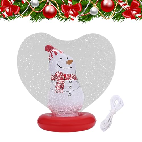 Bolas de Navidad inflables - Decoración navideña luminosa en forma de corazón - Figura interior bola inflable decoración, para jardín exterior, terraza, balcón, espacio público, parque