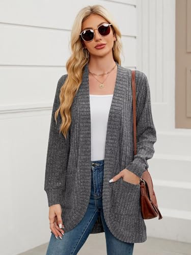 Image of BELAROI Women Plus Size Cardigan Sweater Fall Outfit