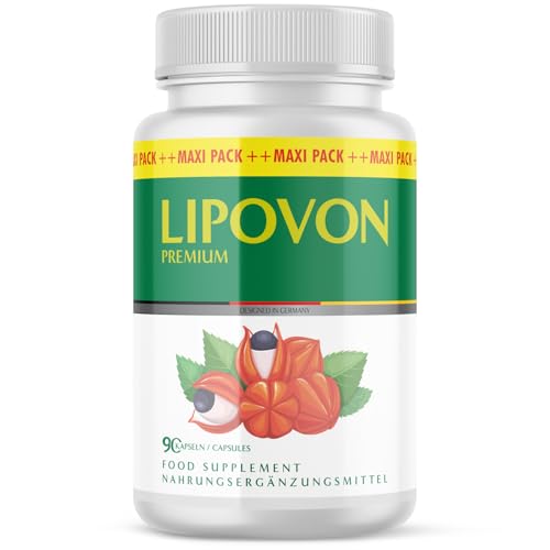 Lipovon Premium Kapseln | dein zuverlässiger Partner | in der großen Maxi-Dose | Inhalt 90 Kapseln