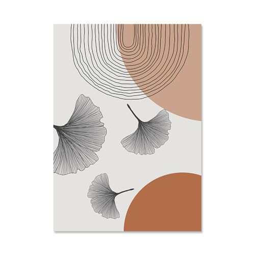 Póster de hojas geométricas sin marco: la solución ideal para renovar tus paredes de forma fácil 3