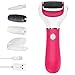 Price comparison product image BOMPOW Hard Skin Remover, Electric Foot File with 2 Rollers and Rechargeable Callus Remover for Dry Dead and Cracked Feet, Pink