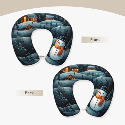Almohada de espuma viscoelástica para cuello viaje miniatura 4