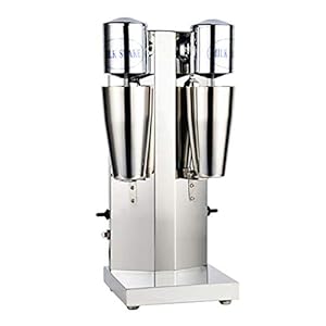 Milkshake Maker 180W+180W Electric Milkshake Machine Drink Mixer Smoothie Maker Blender, 18000RPM, Commercial Home Use (Double Head)