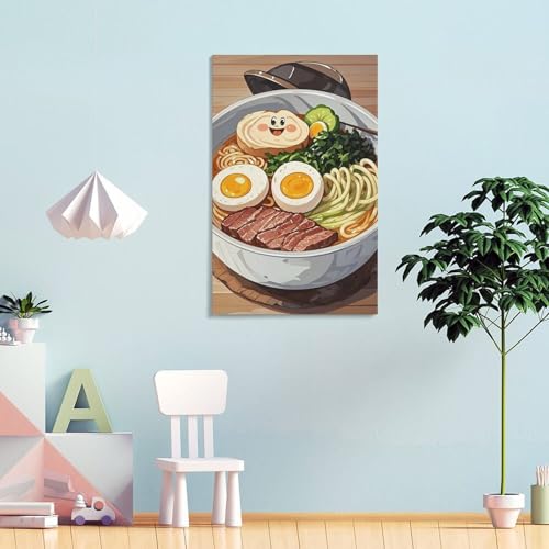 Décoration murale esthétique Ramen pour chambre et salon - 4