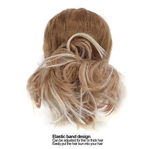 Pedaço de cabelo de coque bagunçado, extensões de coque de cabelo aumentam volume ajustável macio e