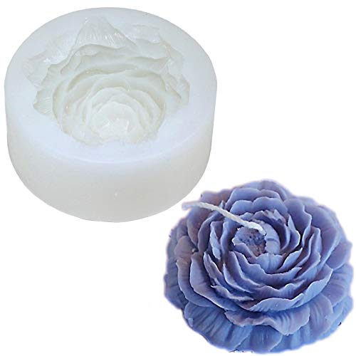 21 stampi a forma di peonia, in silicone, per decorazioni di