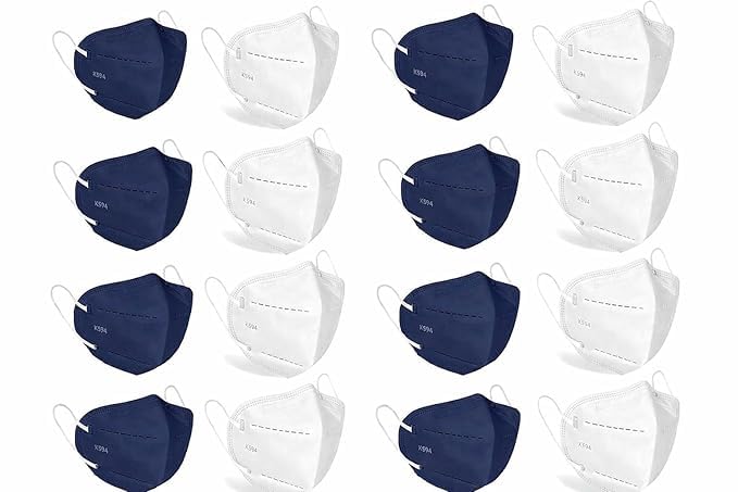 Image of N95 Mask White & Grey combo for Adult Reusable & Washable Certified by ISO CE