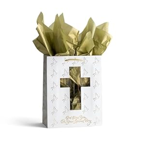 Day Spring Goldkreuz Geschenktüte für Konfirmation