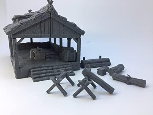 Miniatura 4 de Lumberjacks SITE Accessories - HERO Creations - Figura miniatura (gris/sin pintar) - RPG - Juegos de rol - Calabozos y dragones - Pathfinder -