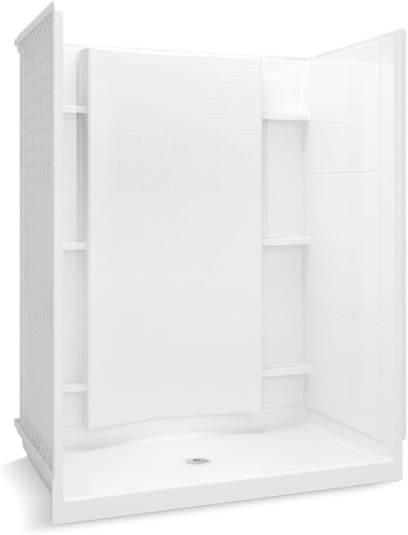STERLING 72270100-0 Accord Shower Kit, 60-Inch x 36-Inch x 77-Inch, White