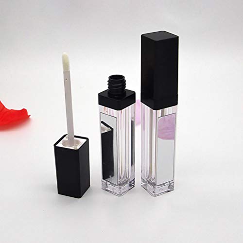 Lurrose Tubo de brilho labial de 3 unidades 7ml Tubo de brilho labial vazio LED frasco de luz labial