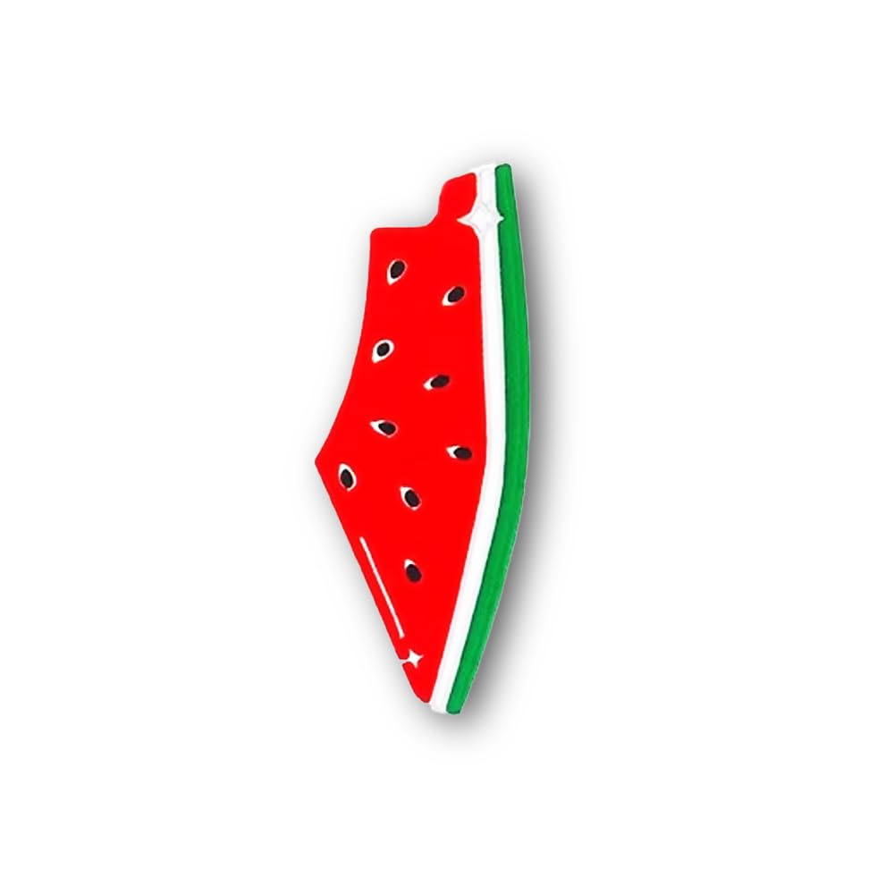 Cute Palestine Watermelon Pins Hot Summer Fruit Palestine Map Brooches Bag Decoration Badges Women Lapel Pin Jewelry Gift