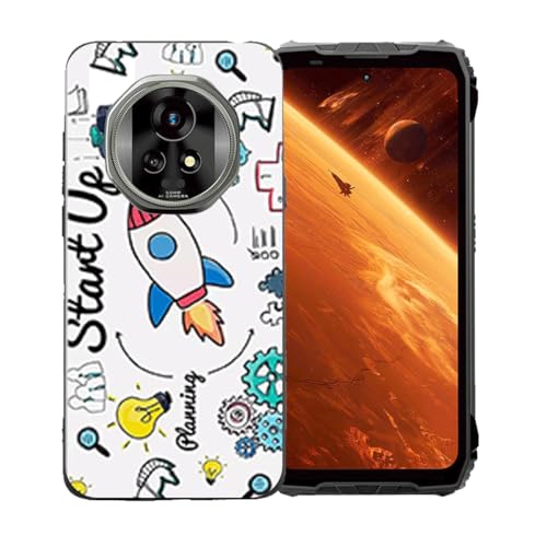 LCEHTOGYE �K�p Blackview Xplore 2 Projector�p�P�[�X�A�K�p Blackview Xplore 2 Projector (6,73")�ƌ݊����̂��钴���^�u���b�N�\�t�gTPU�V���R���Q���P�[�X�ی�J�o�[ - LLM36