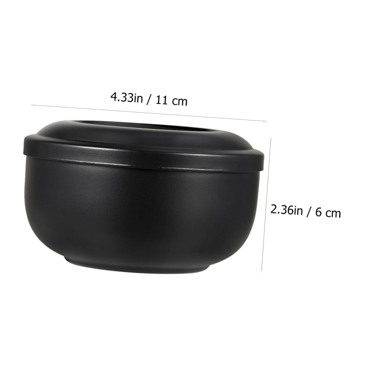 WOFASHPURET 1pc Stainless Steel Shaving Foaming Bowl with Lid Capacity Bowl for Men Durable and Easy to Clean for Home Use