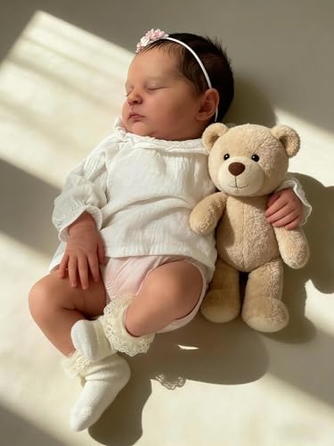 Muñeca Realista Reborn 19 Pulgadas Ojos Cerrados miniatura 3