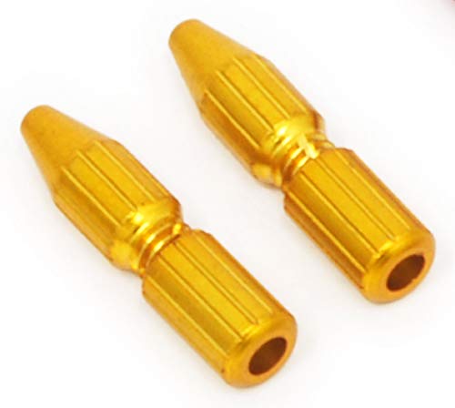 Alligator LY-IPA06 スクリューインナーキャップ 2個入 ゴールド 151-00381 外径4×長さ18mm