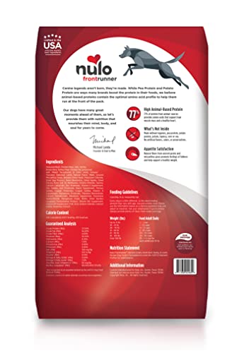 Nulo Frontrunner All Breed Adult Dry Dog Food, Premium All Natural Dog Kibble, Made With Ancient Grains Promote Fullness With Healthy Digestive Aid Bc30 Probiotic & Antioxidants For Immune Health #TOP1