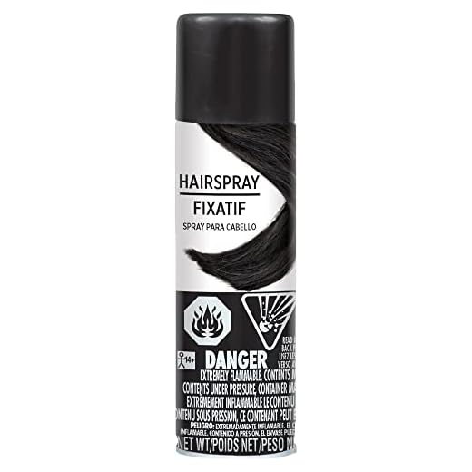 Amscan hair spray Spray-3oz. | Black | 1 Pc, One Size, 3 Ounce