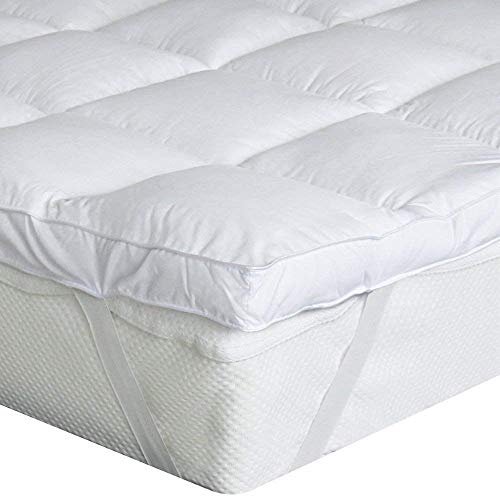 Bedecor Sobrecolchon 150x200cm, Cubre Colchon Acolchado de Microfibra con 600GSM Poliester, Super Suave, Calidad de Hotel, hipoalergénico, Lavable a Maquina