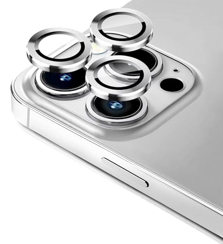 Image of DD SON Back Camera Lens Protector Tempered Glass For iPhone 12 Pro Max (Silver) | Case Friendly with Edge to Edge Coverage and Easy Installation Kit, Pack of 1 (Silver)