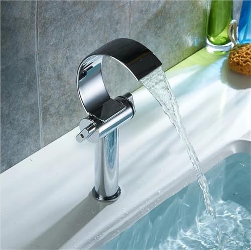 Robinets de lavabo cascade de salle de bains XT533 double poignée - 4