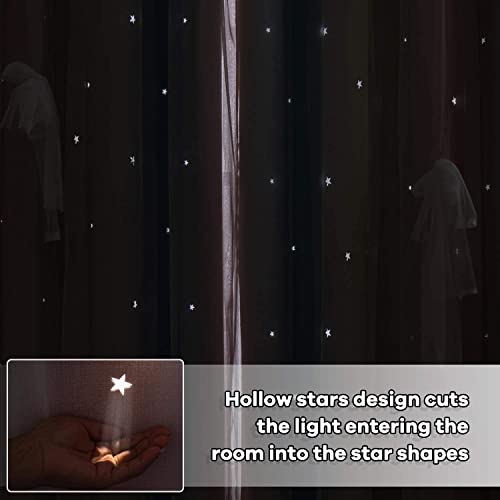 Hughapy Curtains For Girls Bedroom Kids Curtains Rainbow Curtains Girls Curtains Star Curtains Princess Room Decor For Daughter Bedroom Window #TOP2