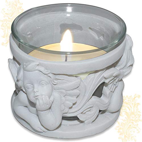 mtb more energy Photophore décoratif « Ange romantique » - Bougeoir ange - Variante 1 - Hauteur...