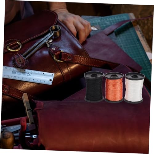 Hilo de coser a mano TEHAUX 3 rollos para cuero y lona miniatura 6
